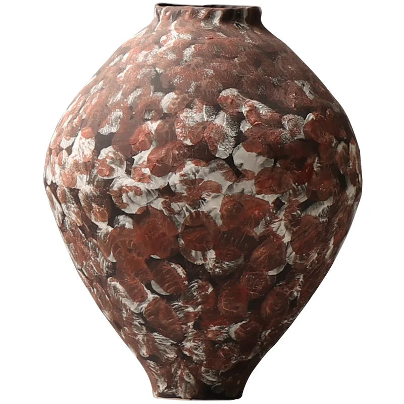 Afralia™ Hand-drawn Graffiti Ceramic Vase - Vintage Style Home Decor