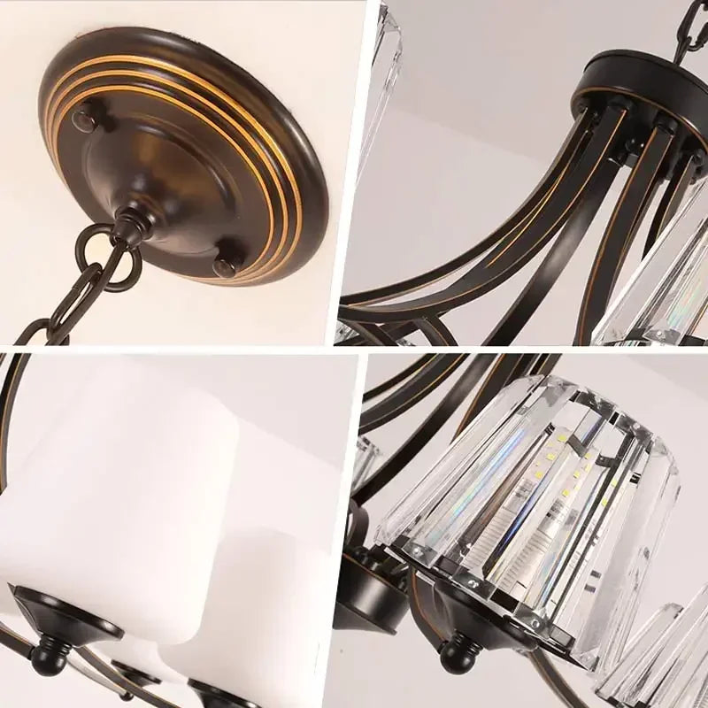 Afralia™ Crystal Chandelier Ceiling Lights for Modern Living Spaces