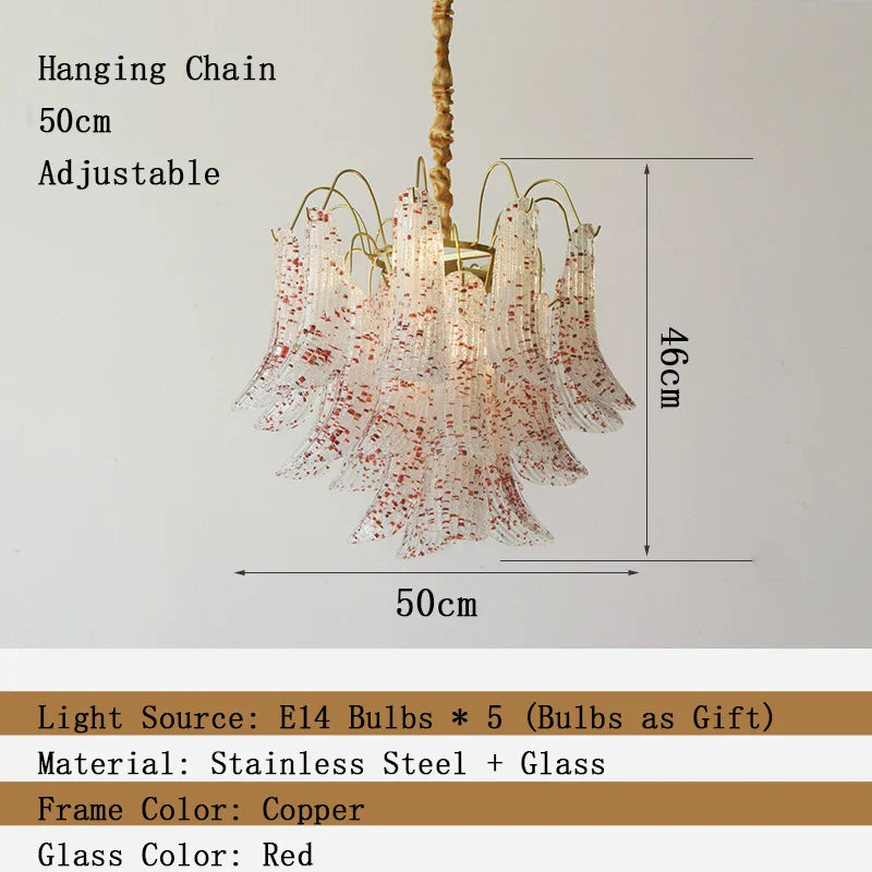 Afralia™ Modern Petal Crystal LED Chandelier for Dining Room Ceiling Lighting