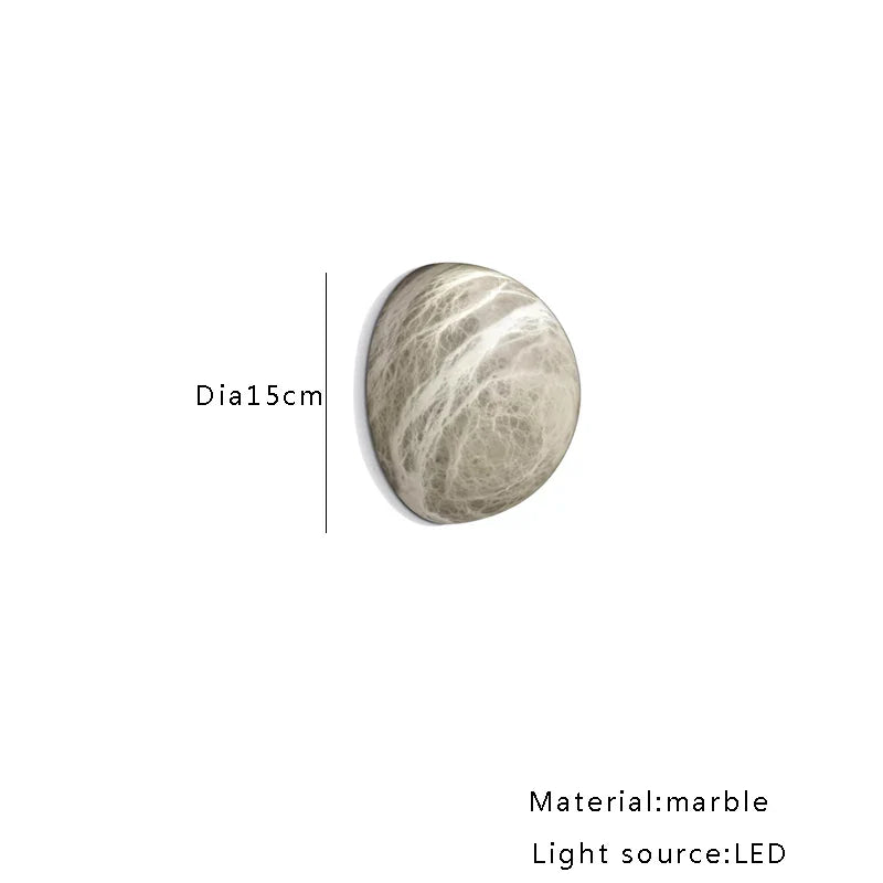 Afralia™ Natural Marble Wall Sconce Lamp for Home Decoration