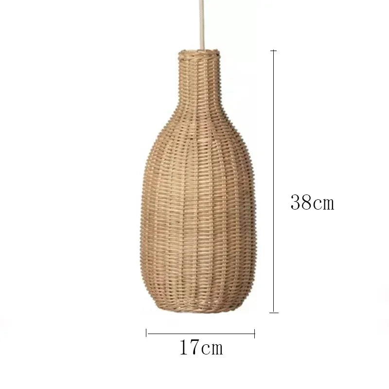 Afralia™ Rattan Pendant Light: Handmade Chinese Style Wicker Lamp for Dining Room & Cafe