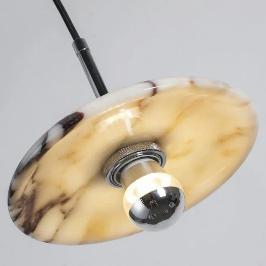 Afralia™ Luxury Stone LED Pendant Chandelier - Modern Nordic Design for Foyer, Hallway, Balcony