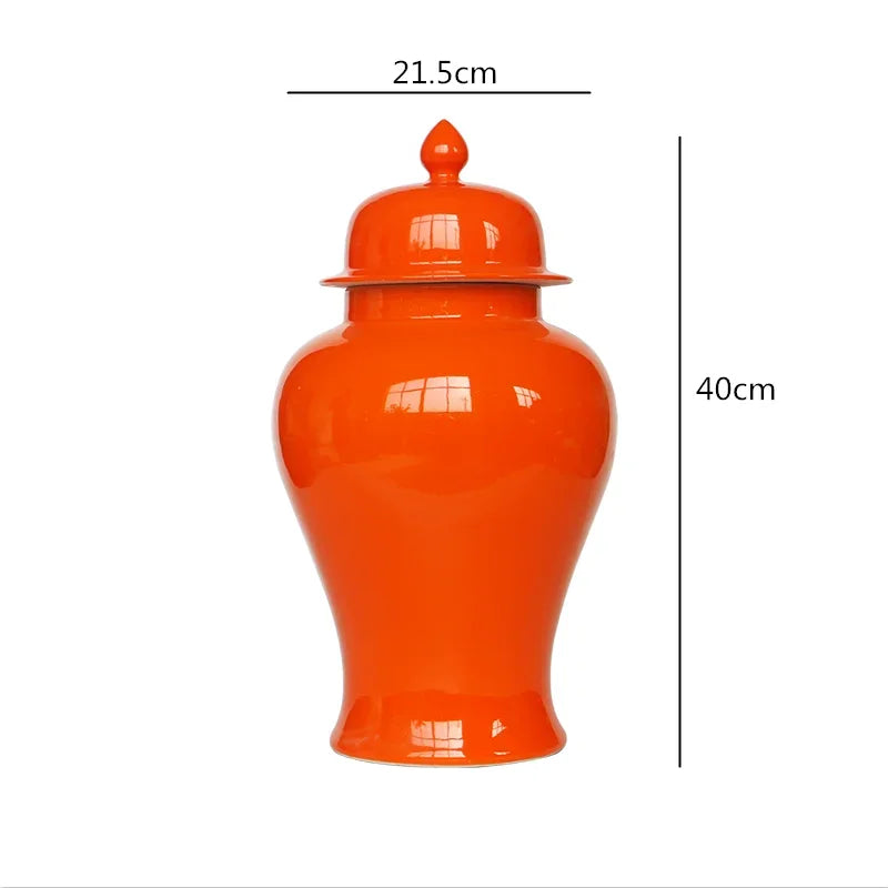 Afralia™ Chinese Retro Handcrafted General Jar Vase for Home Decor & Storage