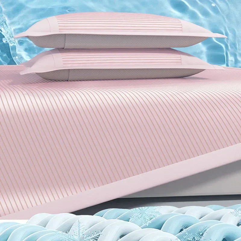 Afralia™ Silky Touch Antibacterial Cooling Mattress Sleeping Mat in Solid Color for Bedding