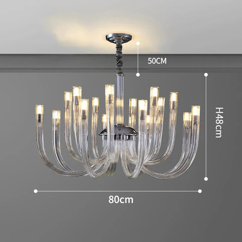 Afralia™ LED Chandelier for Bedroom: Modern Ceiling Pendant Lamp Lighting Fixture
