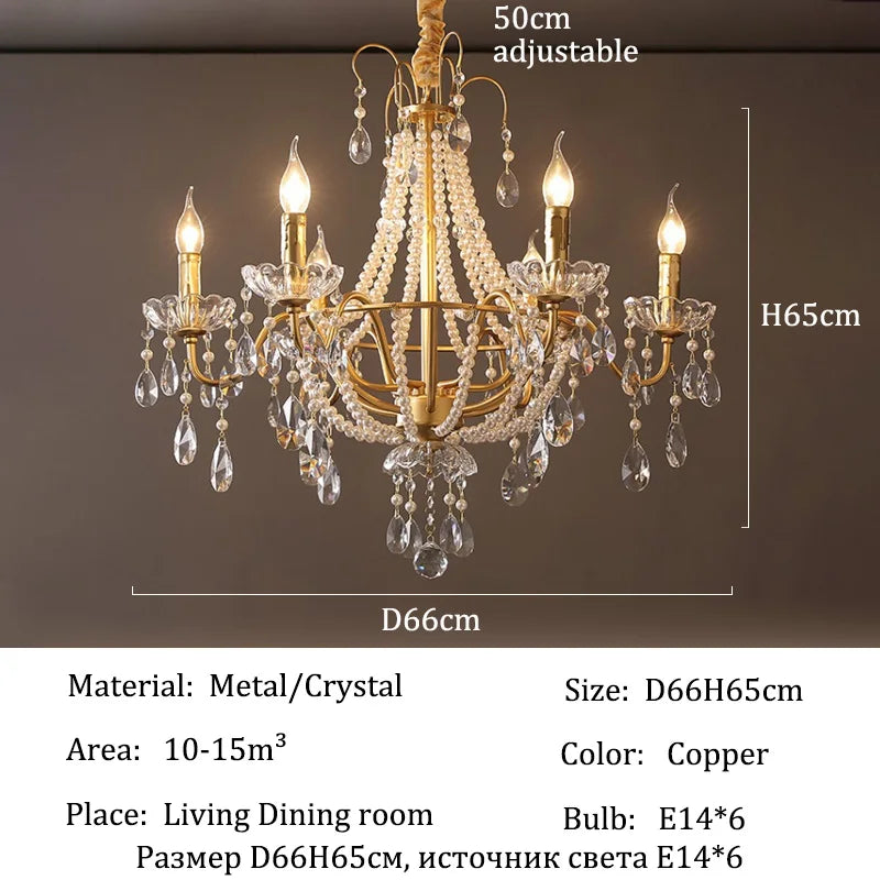 Afralia™ Luxury Crystal Pendant Chandelier for Living Room - Ceiling Light Elegant Suspension Lamp