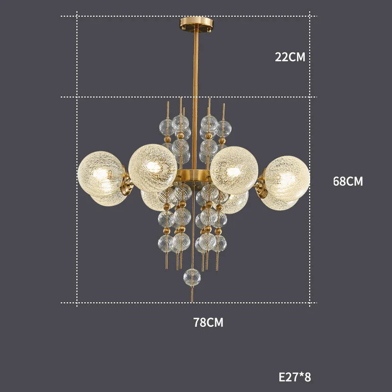 Afralia™ Gold Chrome Bubble Ceiling Chandelier: 2025 Trend Hanging Lamps for Living Room