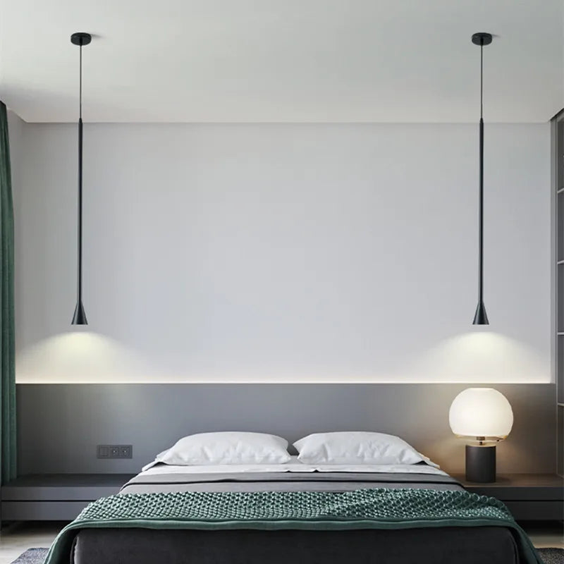 Afralia™ Nordic Minimalist Horn Pendant Light for Living Room and Bedroom