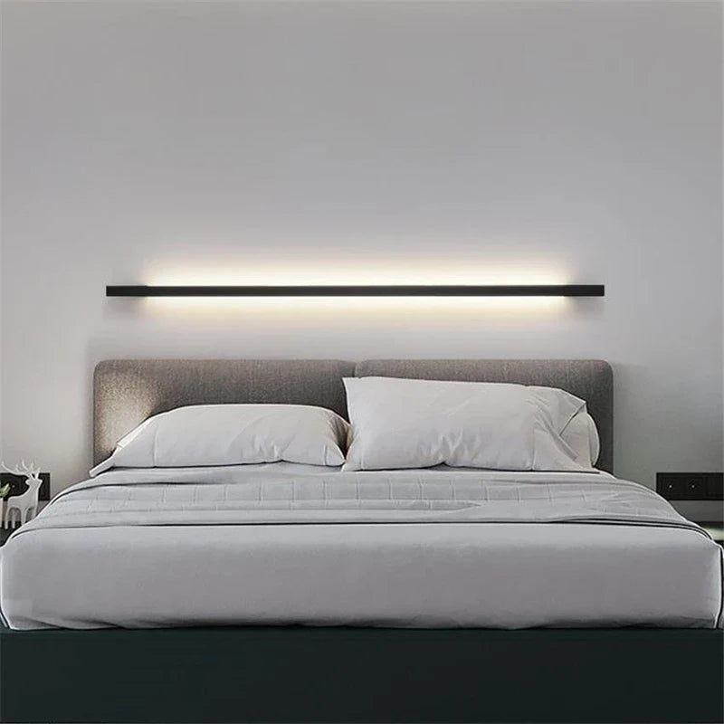 Afralia™ Modern Linear LED Wall Lamps for Stylish Interior Lighting