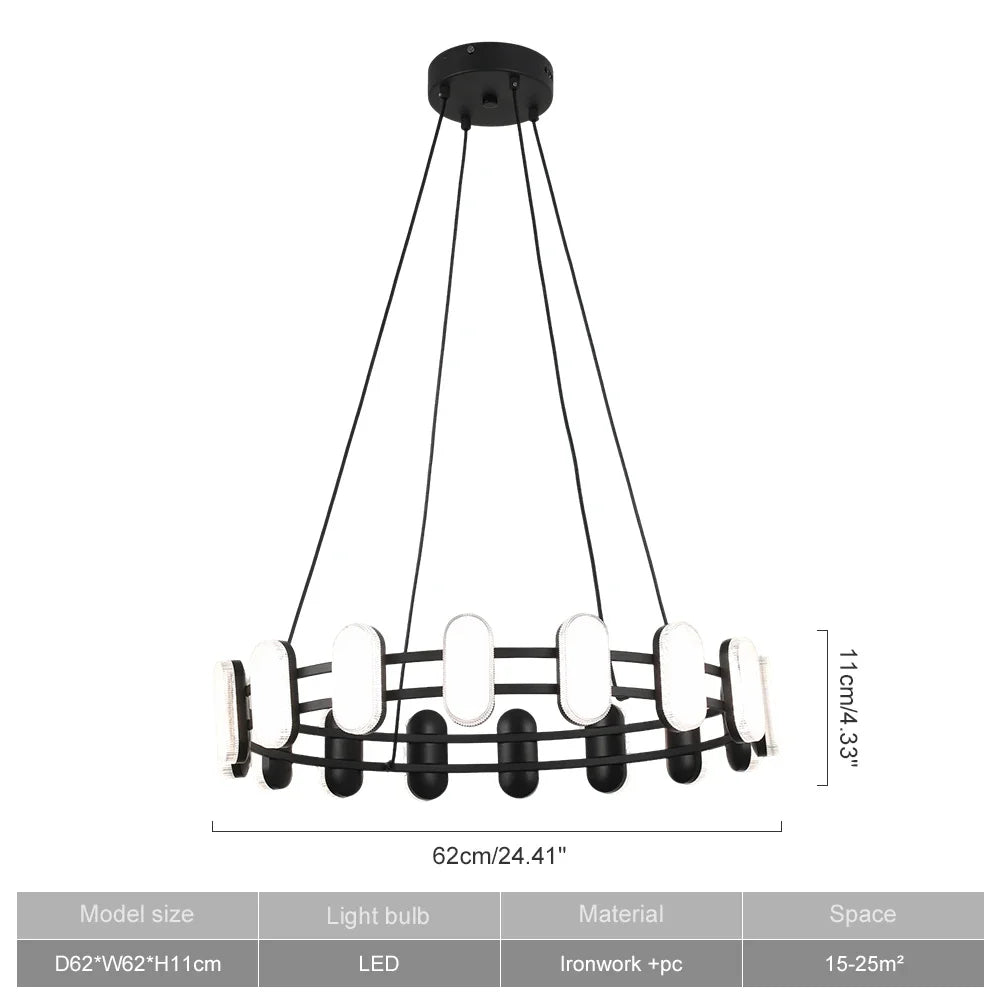 Afralia™ Modern Minimalist Round Pendant Light for Dining Living Room Bedroom Décor
