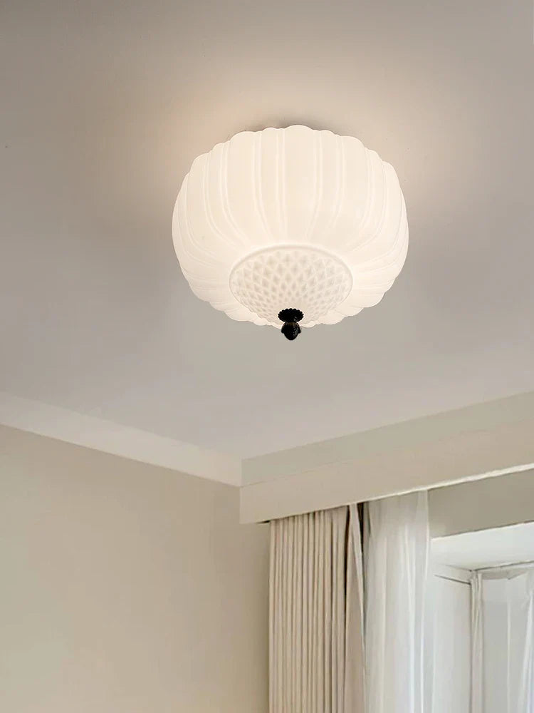 Afralia™ Milk White Glass Pendant Lamp for Modern Living Spaces