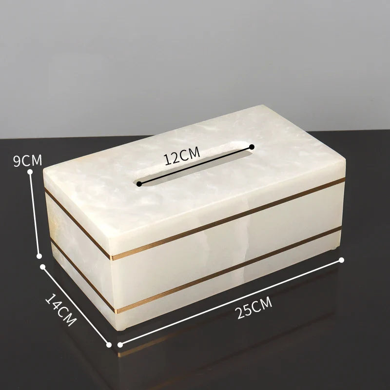 Afralia™ White Onyx Marble Bathroom Set