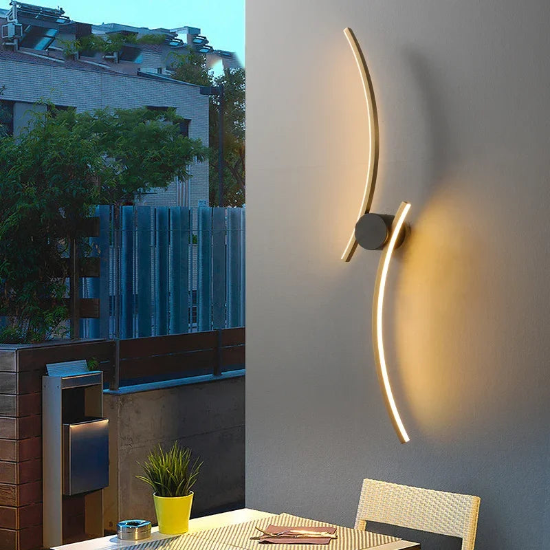 Afralia™ Tulip Copper Wall Lamp LED Modern Light for Bedroom Livings Room Home Decor