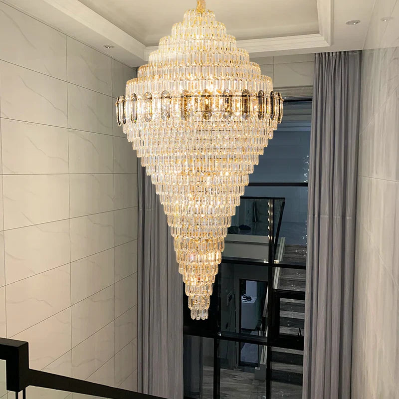Afralia™ Hollow Chandelier: Luxury Spiral Staircase & Living Room Light for Hotel Lobby