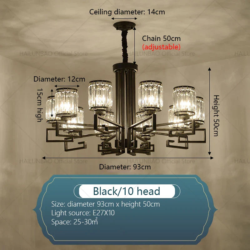 Afralia™ Crystal Chandelier: Modern Luxury Main Light for Livingroom, Hall, and Restaurant