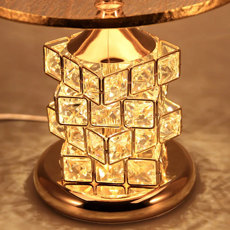 Afralia™ Crystal Table Lamp: Elegant European Style Home Decor and Wedding Gift