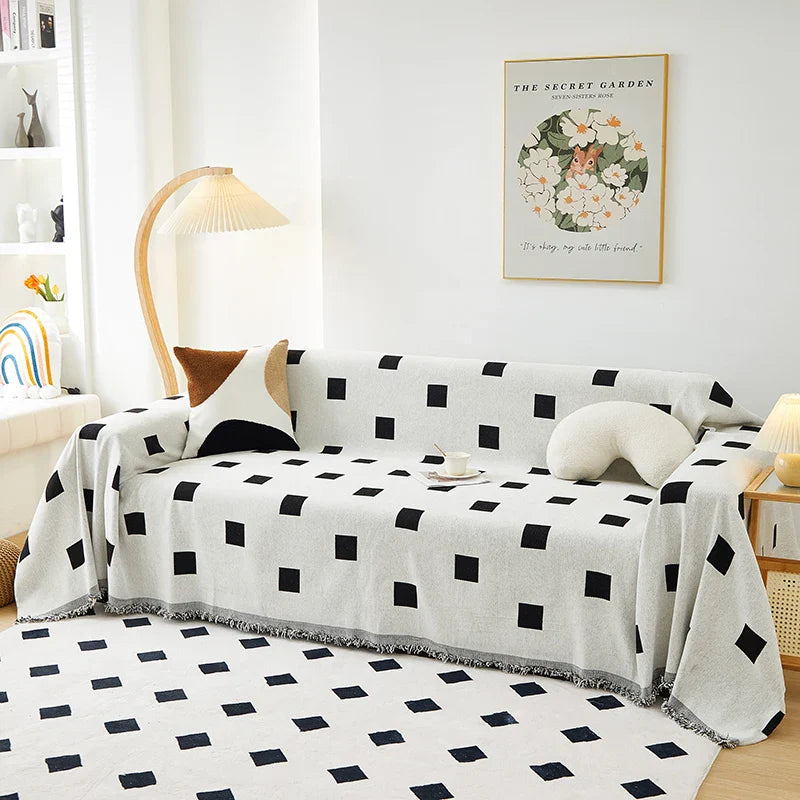 Afralia™ Chenille Sofa Cover: Thick, Non-slip Couch Towel for Pets and Kids