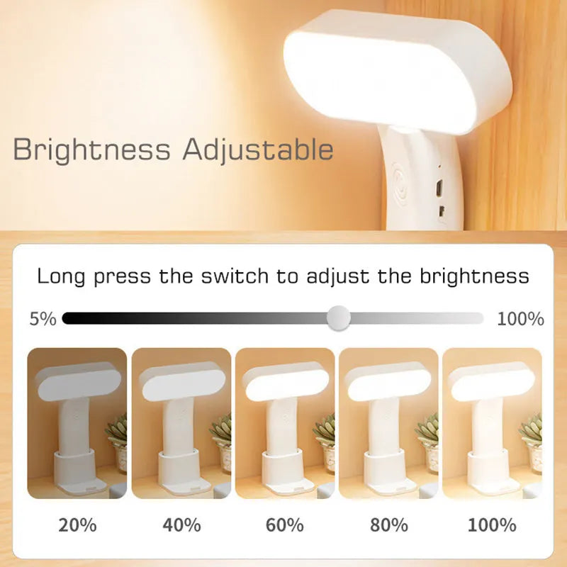 Afralia™ LED Nightlight: Rechargeable 3-Color Table Lamp & Handheld Light