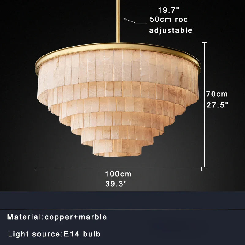 Afralia™ Marble Pendant Light - Luxury Stone Hanging Lamp for Kitchen Island & Dining Room