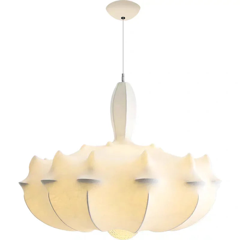 Afralia™ Japanese Silk Pendant Chandelier - Modern Designer Home Lighting