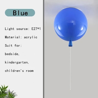Afralia™ LED Balloon Ceiling Lamp: New Nordic Style for Children's Room, E27 Indoor Lighting Fixtures