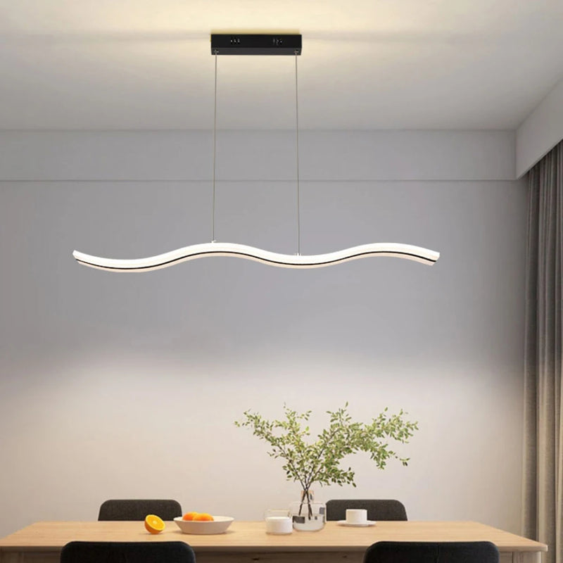 Afralia™ Modern LED Minimalist Strips Pendant Lamps