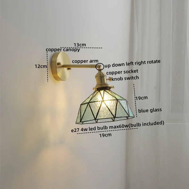Afralia™ Ceramic LED Wall Light with Pull Chain Switch for Bedroom Bathroom Living Room