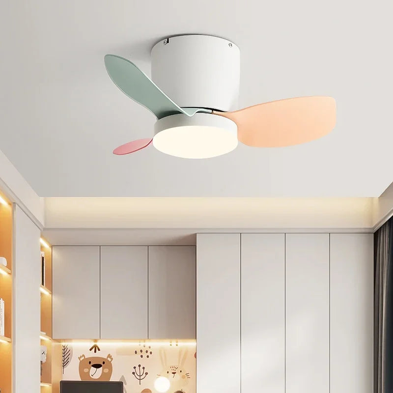 Afralia™ Mini Ceiling Fan Light: Modern Style for Bedroom, Study, Aisle, Balcony, and Dressing Room