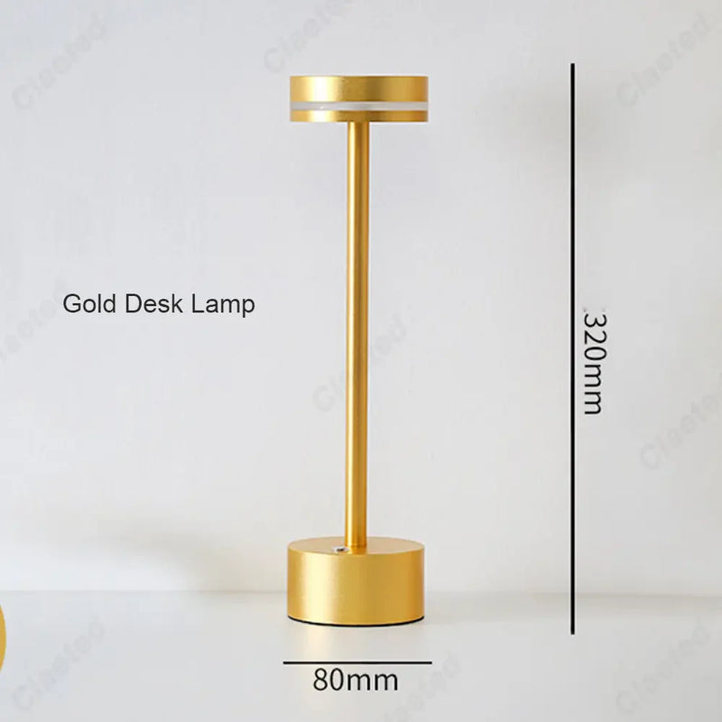 Afralia™ LED Touch Table Lamp: Rechargeable Three-tone Lighting for Living Room, Bedroom, Study.