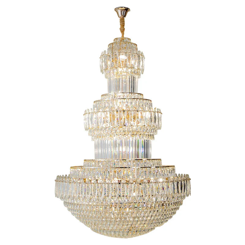 Afralia™ Crystal Chandelier: Elegant Lighting for Home, Villa, Hotel Lobby