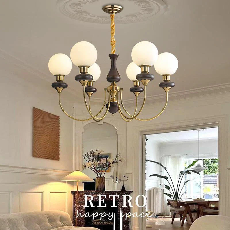 Afralia™ Retro Chandelier LED Pendant Lights Ceiling Lighting Fixtures