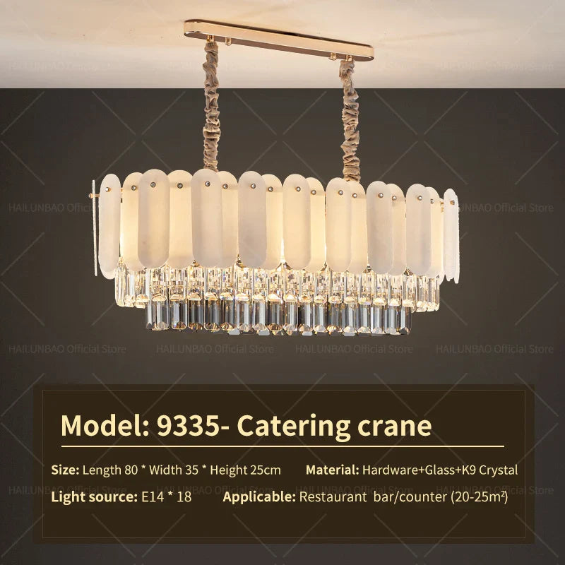 Afralia™ Nordic Crystal Chandelier: Modern Luxury Lighting for Living Room and Bedroom