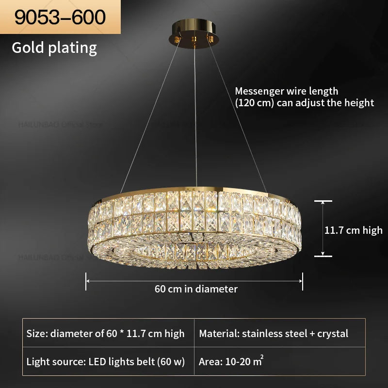 Afralia™ Crystal Chandelier: French Vintage Luxury Lighting for Living Room & Dining Room