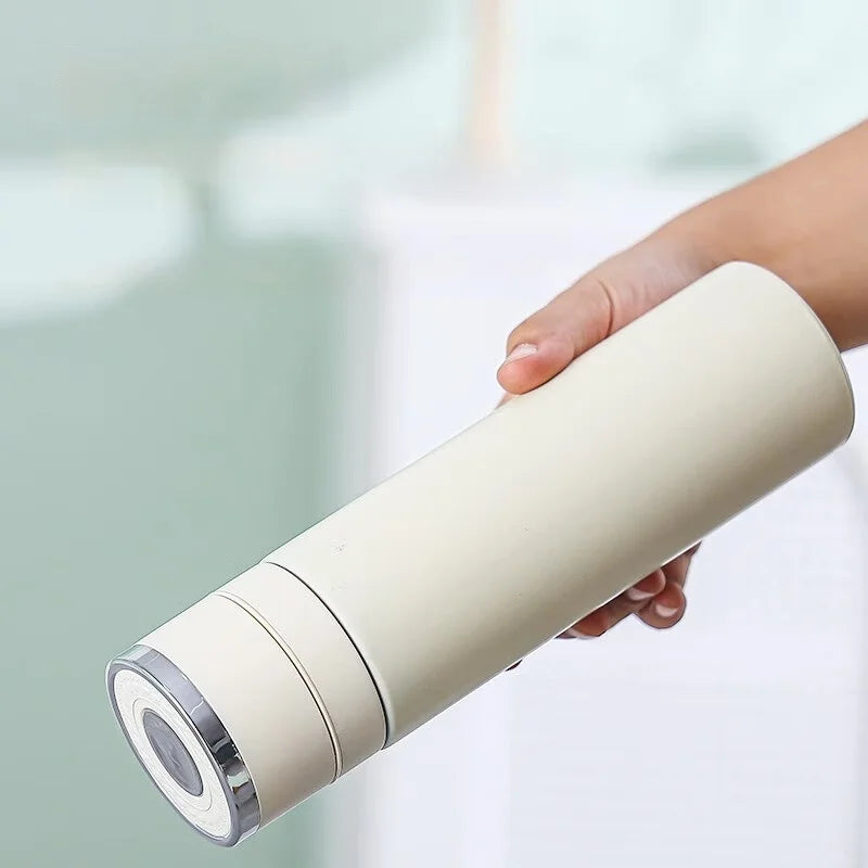 Afralia™ 400ml Stainless Steel Vacuum Insulated Tumbler For Men Solid Color Thermos Cup