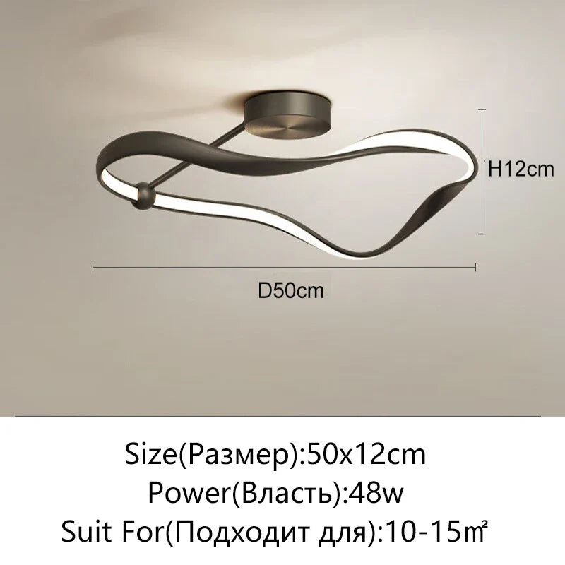 Afralia™ LED Ceiling Light: Modern Minimalist Nordic Design for Bedroom, Living Room, Study, Kitchen & Restaurant