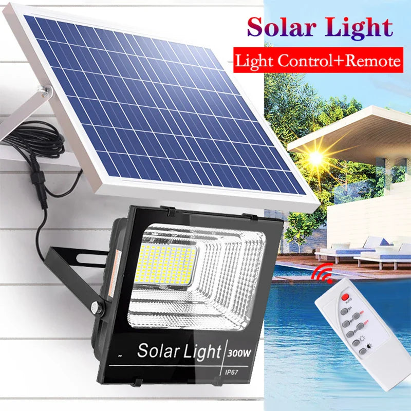 Afralia™ Solar LED Floodlight: Waterproof Outdoor Solar Panel Spotlight