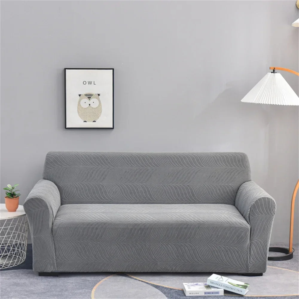 Afralia™ Waterproof 12 Colors Spandex Sofa Cover Slipcover with Leaf Pattern