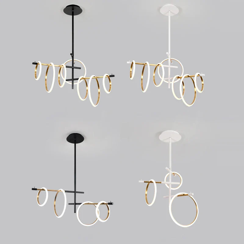 Afralia™ Nordic Style Megnetic Pendant Lights Chandelier LED Fixture for Home Kitchen Island