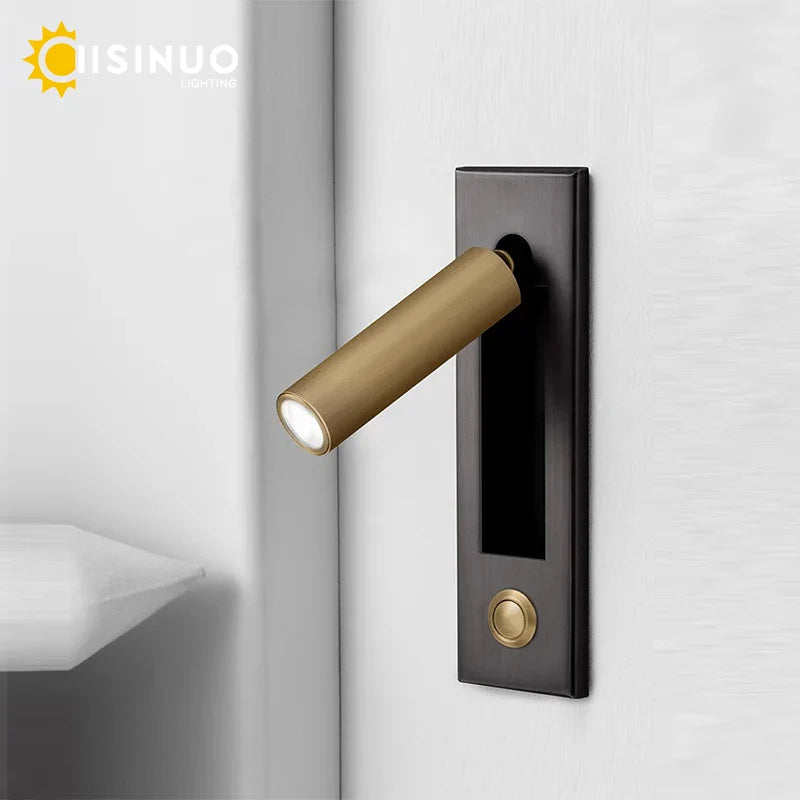 Afralia™ Rotating LED Wall Lamp for Bedroom & Hallway Lighting