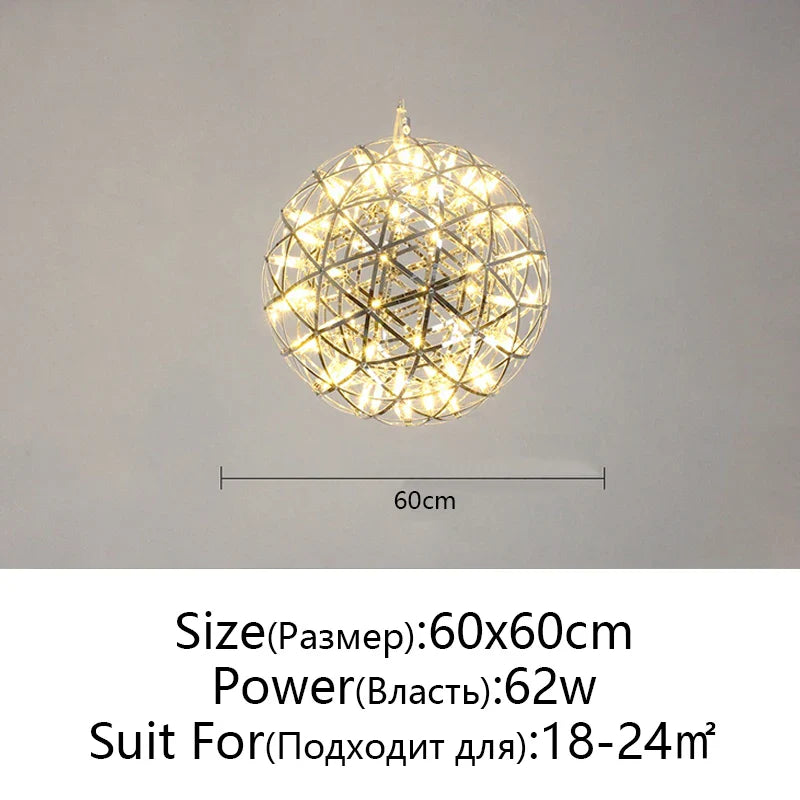 Afralia™ Ball Fireworks Pendant Light: Nordic Modern LED Ceiling Lamp for Shop Decor