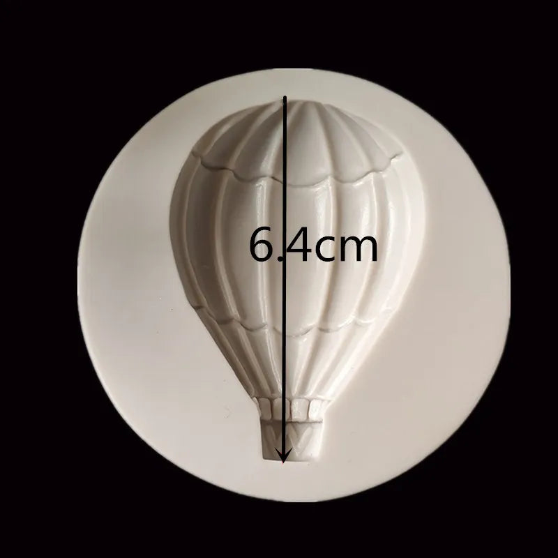 Hot Air Balloon Silicone Mold for Cake Decoration by Afralia™ - Chocolate Fudge Mold & Bakeware