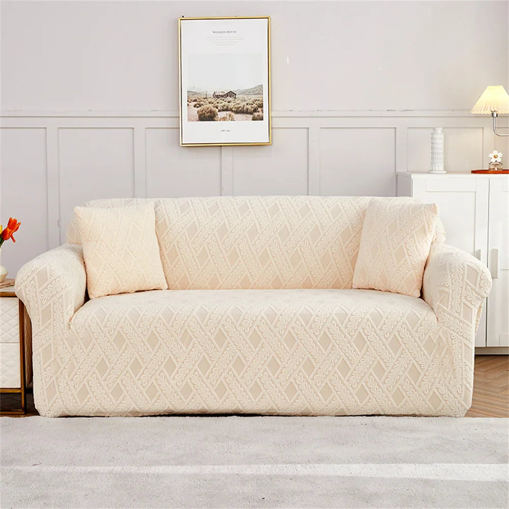 Afralia™ Thick Velvet Sofa Cover: 1/2/3/4 Seats Stretch Slipcover Protector