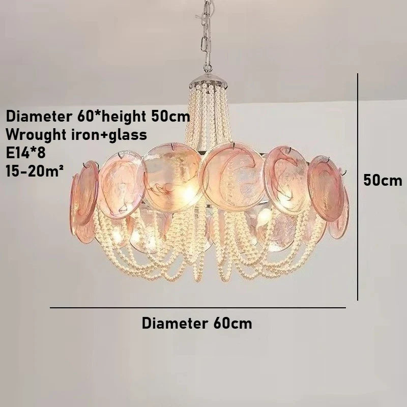 Afralia™ Pearl Chandelier: Modern Flower Shape Ceiling Light for Luxury Living & Dining Room Décor