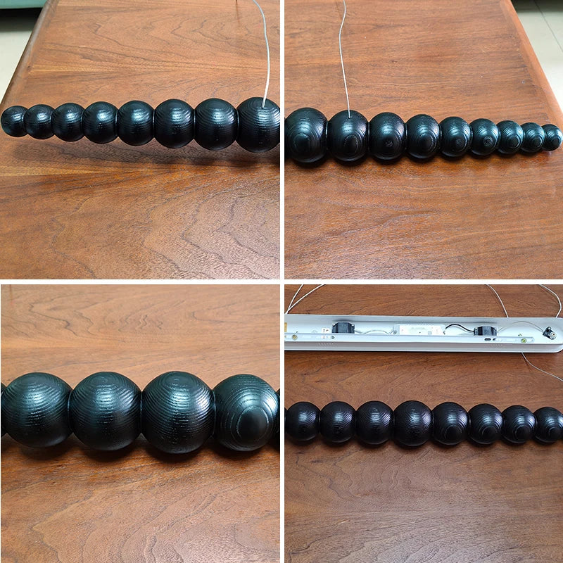 Afralia™ LED Linear Pendant Lights for Kitchen Dining Living Room Office