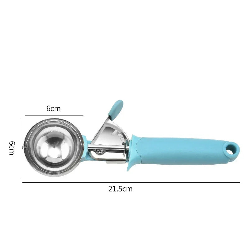 Afralia™ Stainless Steel Ice Cream Scoop & Fruit Baller Kitchen Gadget