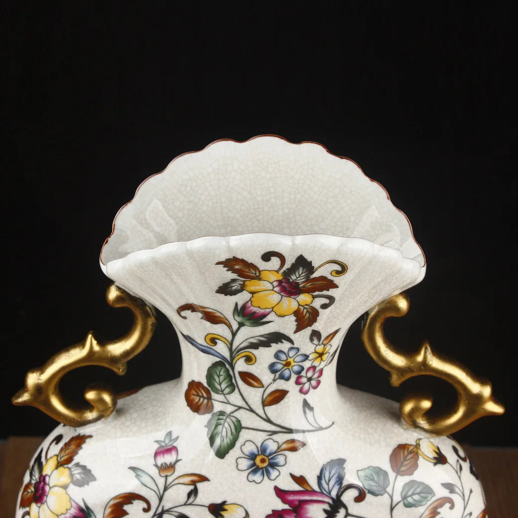 Afralia™ European Style Ceramic Vase Ornaments for Elegant Home Decor