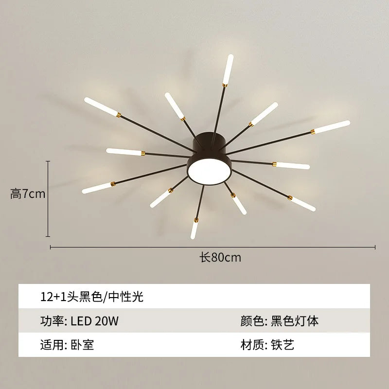 Afralia™ Fireworks Pendant Lamps: Modern LED Chandelier for Living Room, Bedroom, and Home Lighting