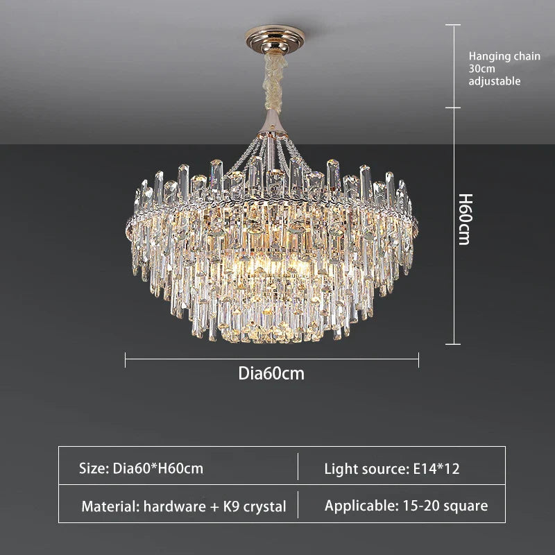 Sparkling LED Chandelier by Afralia™ for Elegant Home Lighting