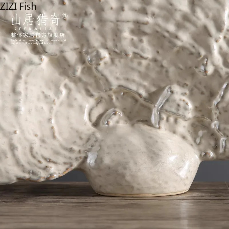 Afralia™ Ganoderma Lucidum Sculpture Desk Ornament, Modern Room Decor & Crafts