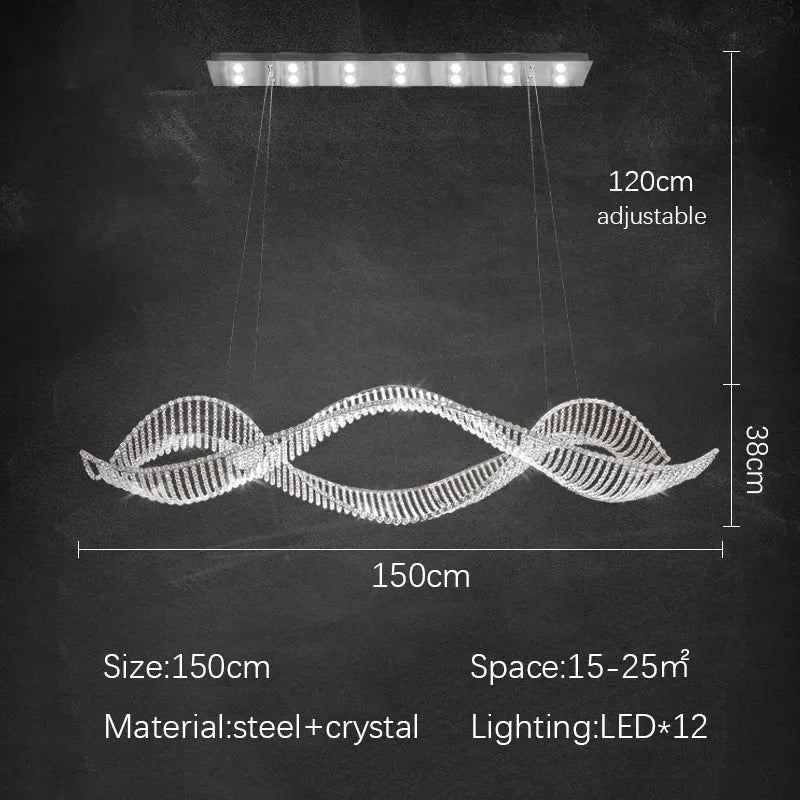 Afralia™ Modern Luxury Gold Crystal Chandelier LED Ceiling Light for Home, Bar, Restaurant
